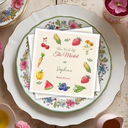 Vers van de markt Boer bruidsmeisjesfeest Servet