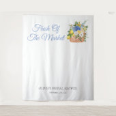 Vers van de markt Boer Vrijgezellenfeest achtergro Wandkleed (Voorkant)