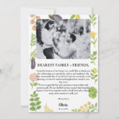 Vers van de markt Boeren Markt Bruids FOTO Bedankkaart (Achterkant)