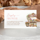 Vers van de markt boeren markt display douche informatiekaartje