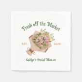 Vers Van De Markt Boerenmarkt Bruidsfeest Servet (Voorkant)