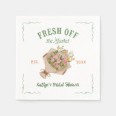 Vers Van De Markt Boerenmarkt Bruidsfeest Servet (Voorkant)