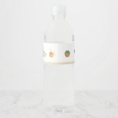 Vers van de markt boerenmarkt bruidsfeest waterfles etiket (Achterkant)