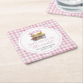 Vers van de markt Boerenmarkt Bruidsfeestje Kartonnen Onderzetters (Schuin)