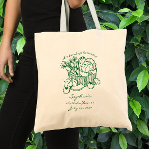 Vers van de markt boerenmarkt bruidsfeestje tote bag
