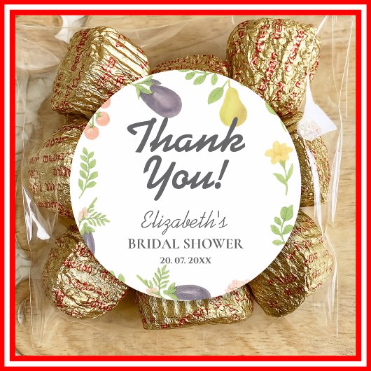 Vers van de markt Boerenmarkt Bruiloft Bridal Show Ronde Sticker