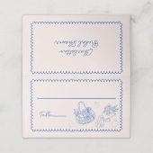 Vers van de Markt Boerenmarkt Bruiloftssalon Plaatskaartje (Buitenkant ongevouwen)