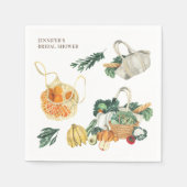 Vers Van De Markt Boerenmarkt Feest Servet (Voorkant)