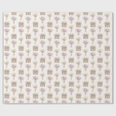 Vers van de markt Boho Bloemenboeket Cadeaupapier (Vlak)