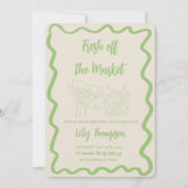 "Vers van de markt" Bridal Shower Uitnodiging (Voorkant)