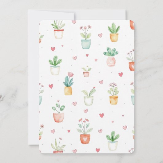 Vers van de markt Bruids Douche uitnodiging (Achterkant)