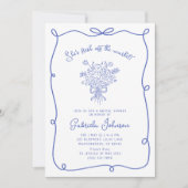 Vers van de markt Bruids douche uitnodiging (Voorkant)