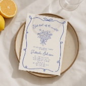 Vers van de markt Bruids douche uitnodiging