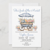 Vers van de markt Bruids Douche Uitnodiging Temp (Voorkant)