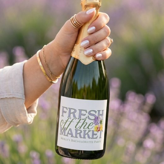 Vers van de Markt Bruidsdiner Sparkling Wijnetiket
