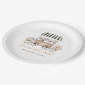 Vers van de Markt Bruidsfeest met Bloemstukken Papieren Bordje (Gekanteld)