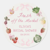 Vers Van De Markt Bruidsfeest Sticker (Voorkant)