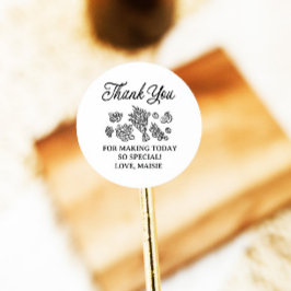 Vers Van De Markt Bruidsmeisje Borrel, Boerenmarkt Ronde Sticker