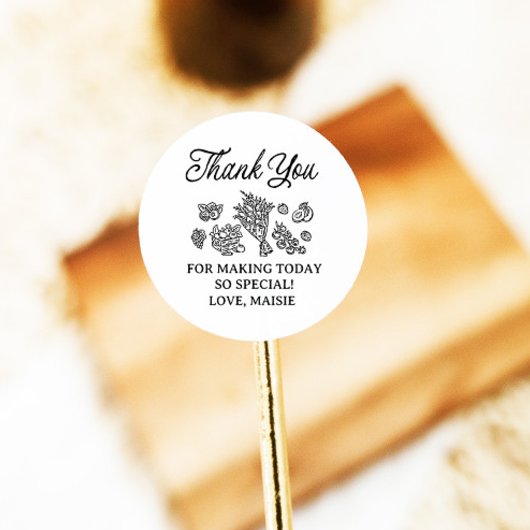 Vers Van De Markt Bruiloft Feest, Boerenmarkt Ronde Sticker