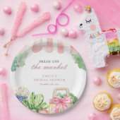 Vers Van De Markt Bruiloft Feest Papieren Bordje (Feest)