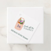 VERS VAN DE MARKT Cute Custom Bruidsmeisjesfeestje Bedankjes Labels (In situ)