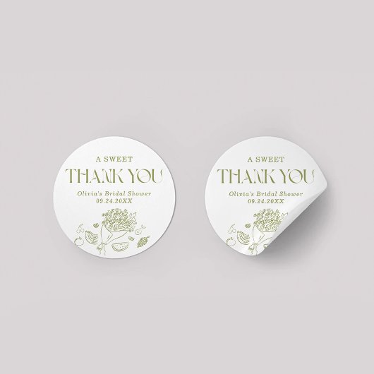 Vers van de markt Dank u voor Stickers