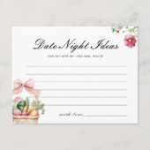 Vers van de markt datum nacht Vrijgezellenfeest Informatiekaartje (Voorkant)