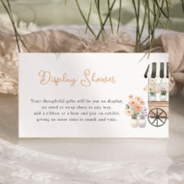 Vers van de markt Display Shower Informatiekaartje