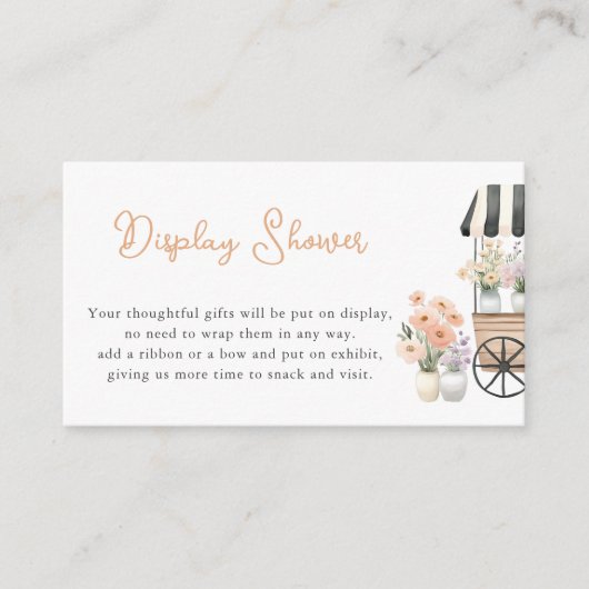 Vers van de markt Display Shower Informatiekaartje (Voorkant)