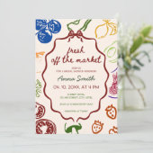 Vers van de markt esthetische Boerderij Vrijgezell Kaart (Staand voorkant)