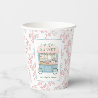 Vers van de markt Floral Farmer's Vrijgezellenfees Papieren Bekers