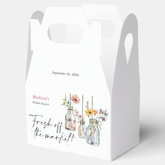 Vers van de markt Floral Jar Vrijgezellenfeest Bedankdoosjes (Geopend)