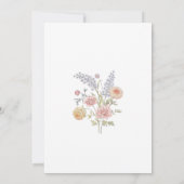 Vers van de markt Floral Vrijgezellenfeest Kaart (Achterkant)