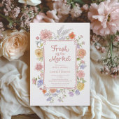 Vers van de markt Floral Vrijgezellenfeest Kaart