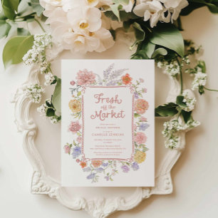 Vers van de markt Floral Vrijgezellenfeest Kaart