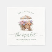 Vers van de markt Floral Vrijgezellenfeest Servet (Voorkant)