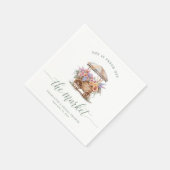 Vers van de markt Floral Vrijgezellenfeest Servet (Hoek)