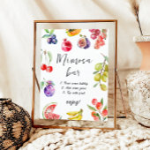 Vers van de markt Fruit Bridal Mimosa Bar Poster
