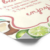 Vers van de markt Fruit Bridal Mimosa Bar Poster (Hoek)