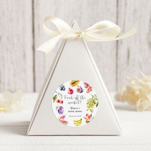Vers Van De Markt Fruit Bruidsfeest Verwelkoming Ronde Sticker