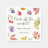 Vers van de markt Fruit Vrijgezellenfeest Servet (Voorkant)