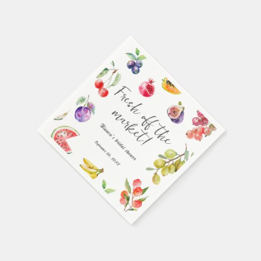 Vers van de markt Fruit Vrijgezellenfeest Servet (Hoek)
