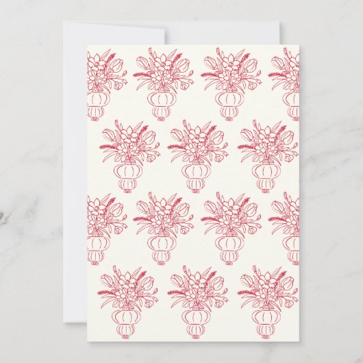 Vers van de markt Fun Hand getrokken Vrijgezellenf Kaart (Achterkant)