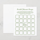 Vers van de markt Green Vrijgezellenfeest Bingo (Voorkant / Achterkant)