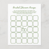 Vers van de markt Green Vrijgezellenfeest Bingo (Voorkant)