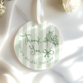 Vers van de markt grillige groene hand getrokken bedankjes labels