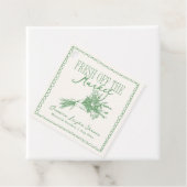 Vers van de markt Groen Vrijgezellenfeest Bedankjes Labels (In situ)