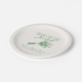 Vers van de markt Groen Vrijgezellenfeest Papieren Bordje (Gekanteld)