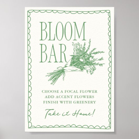 Vers van de markt Groen Vrijgezellenfeest Poster (Voorkant)