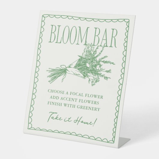 Vers van de markt Groen Vrijgezellenfeest Reclamebord Met Voetstuk (Voorkant)